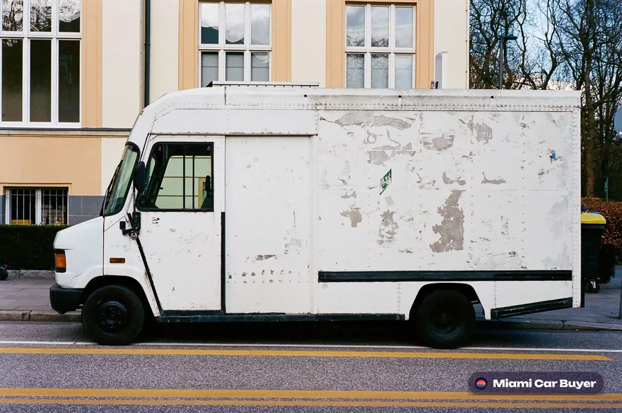 High mileage commercial van in Doral being sold for cash