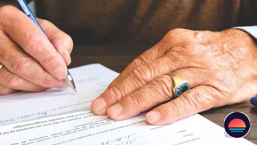 Car title, photo ID, and keys laid out on a table before a vehicle sale