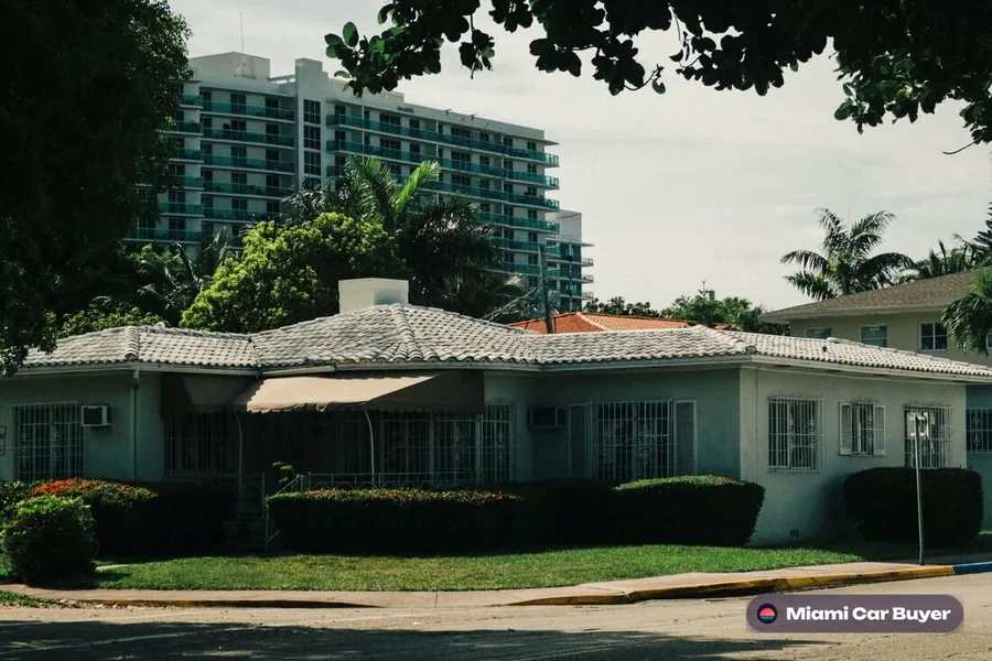 Residential street in North Miami's Caribbean community